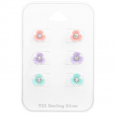 Flower - 925 Sterling Silver Kids Jewelry Sets SD38456