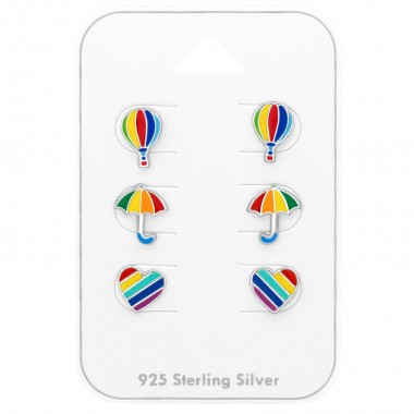 Rainbow - 925 Sterling Silver Kids Jewelry Sets SD38722