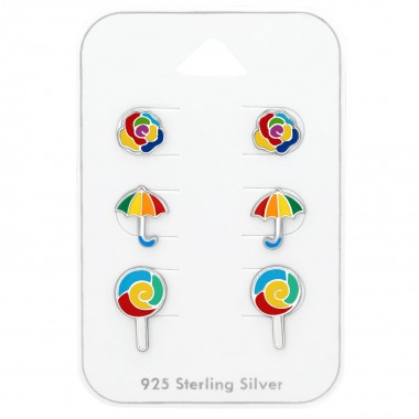 Colorful - 925 Sterling Silver Kids Jewelry Sets SD38723