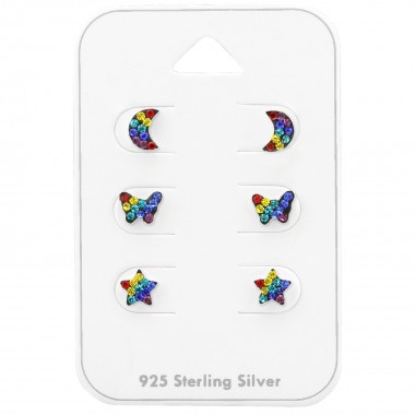 Rainbow - 925 Sterling Silver Kids Jewelry Sets SD38734