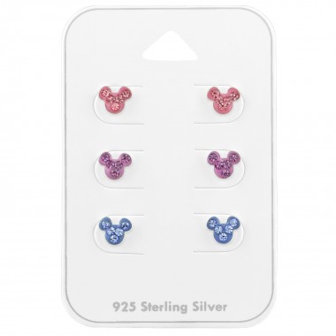 Mouse - 925 Sterling Silver Kids Jewelry Sets SD39680