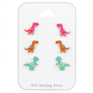 Dinosaur - 925 Sterling Silver Kids Jewelry Sets SD39682