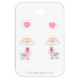 Heart - 925 Sterling Silver Kids Jewelry Sets SD41478