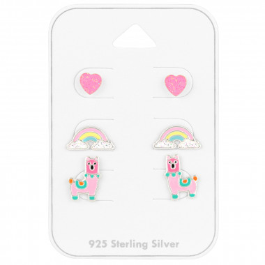Heart - 925 Sterling Silver Kids Jewelry Sets SD41478