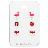 Animal - 925 Sterling Silver Kids Jewelry Sets SD43788