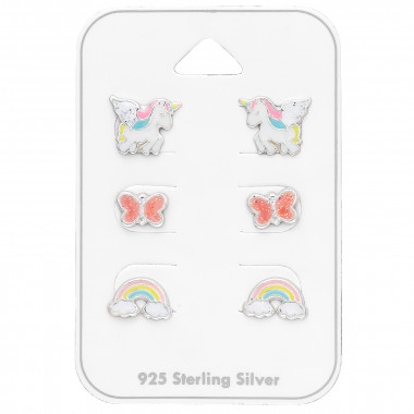 Animal Fantasy - 925 Sterling Silver Kids Jewelry Sets SD43789