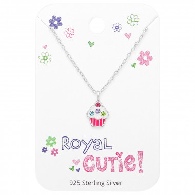 Cupcake - 925 Sterling Silver Kids Jewelry Sets SD45464