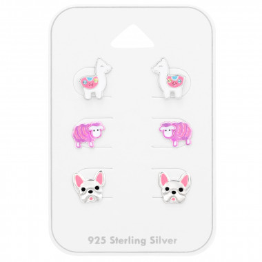 Animals - 925 Sterling Silver Kids Jewelry Sets SD47119