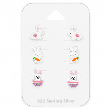 Easter Bunny - 925 Sterling Silver Kids Jewelry Sets SD47121