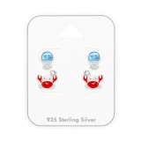 Jellyfish And Crab - 925 Sterling Silver Kids Jewelry Sets SD50520