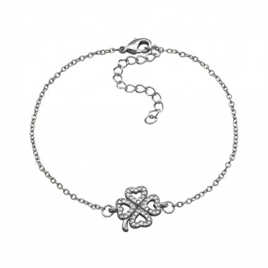 Lucky Clover - Cubic Zirconia Bracelets & Necklaces SD34283