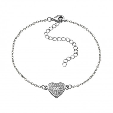 Heart - Cubic Zirconia Bracelets & Necklaces SD34289