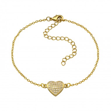 Heart - Cubic Zirconia Bracelets & Necklaces SD34290