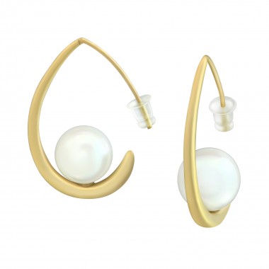 Curved - Alloy Earrings & Studs SD37783