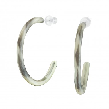 Fashion Jewelry Hoop Ear Studs - Plastic Earrings & Studs SD37877