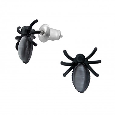Black spider - Base Metal Earrings & Studs SD6583