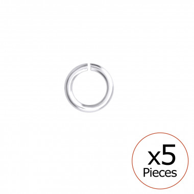 Silver 4mm Open Hoop - 925 Sterling Silver Silver Findings SD35091