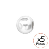 4mm Ball Bead Sterling Silver Finding - 925 Sterling Silver Silver Findings SD45731