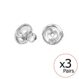 Screw Back Butterfly - 925 Sterling Silver Silver Findings SD49809