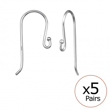 Fish Hook - 925 Sterling Silver Silver Findings SD32672