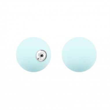 12mm Pearl Butterfly Backs For Ear Studs - Plastic Silver Findings SD33157