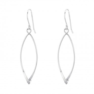 Open Earrings For Beads - 925 Sterling Silver Silver Findings SD33305