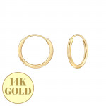 10mm Endless Hoop - 14K Gold Gold Earrings SD47920