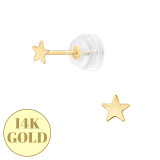 3.5Mm Star - 14K Gold Gold Earrings SD48220