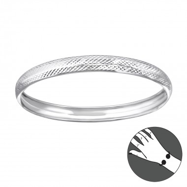 Round - 925 Sterling Silver Silver Heavy SD22448