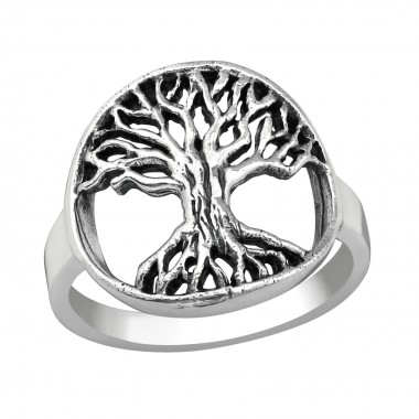Tree Of Life - 925 Sterling Silver Silver Heavy SD38963