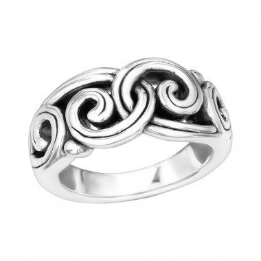 Wave - 925 Sterling Silver Silver Heavy SD39098
