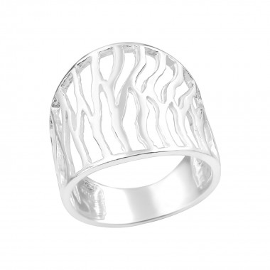 Patterned - 925 Sterling Silver Silver Heavy SD39101