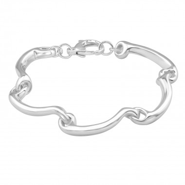 Wave - 925 Sterling Silver Silver Heavy SD39104