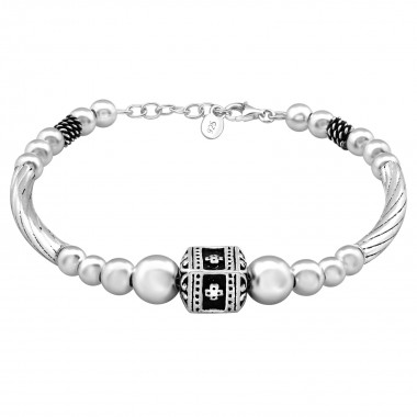 Bali - 925 Sterling Silver Silver Heavy SD39105