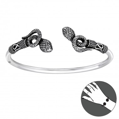 Snake - 925 Sterling Silver Silver Heavy SD39905