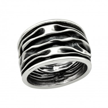 Wave - 925 Sterling Silver Silver Heavy SD39921