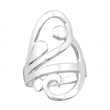 Wing - 925 Sterling Silver Silver Heavy SD39923