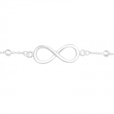 Infinity - 925 Sterling Silver Silver Heavy SD40638