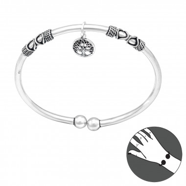 Tree Of Life - 925 Sterling Silver Silver Heavy SD42831