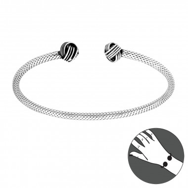 Knot - 925 Sterling Silver Silver Heavy SD42833