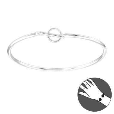 Plain - 925 Sterling Silver Silver Heavy SD42839