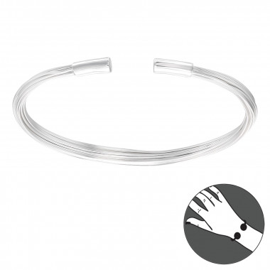 Stackable - 925 Sterling Silver Silver Heavy SD42842
