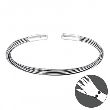 Stackable - 925 Sterling Silver Silver Heavy SD42843