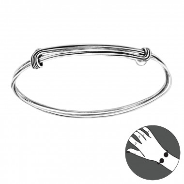 Stackable - 925 Sterling Silver Silver Heavy SD42845
