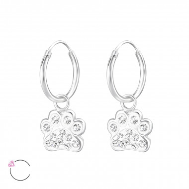 Paw Print - 925 Sterling Silver La Crystale for Children SD32872