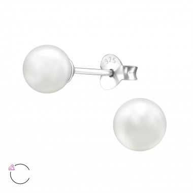 Round - 925 Sterling Silver La Crystale Studs SD24229