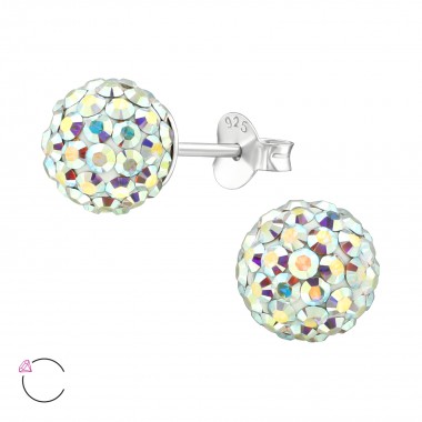 Ball - 925 Sterling Silver La Crystale Studs SD39037