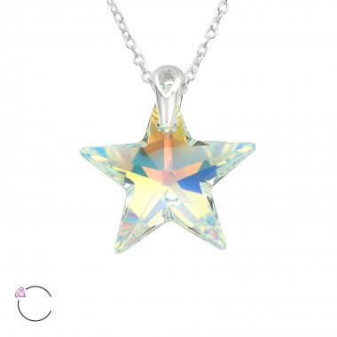 Star - 925 Sterling Silver La Crystale Necklaces  SD39493