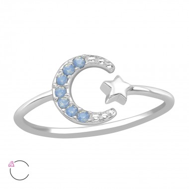 Moon & Star - 925 Sterling Silver Rings SD39441