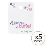 Royal Cutie! Ear Stud Cards - Paper Packaging SD34077